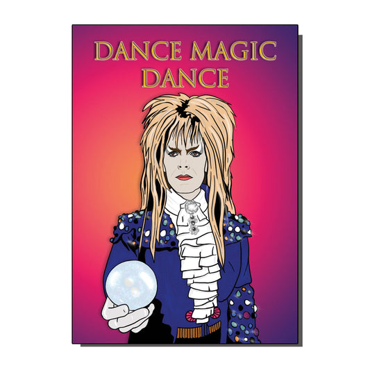 Bowie Dance Magic Dance Greetings Card