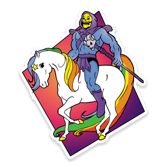 Starlite Skeletor Rainbow He-Man Inspired Vinyl Sticker