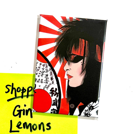 Siouxsie Goth Inspired Fridge Magnet