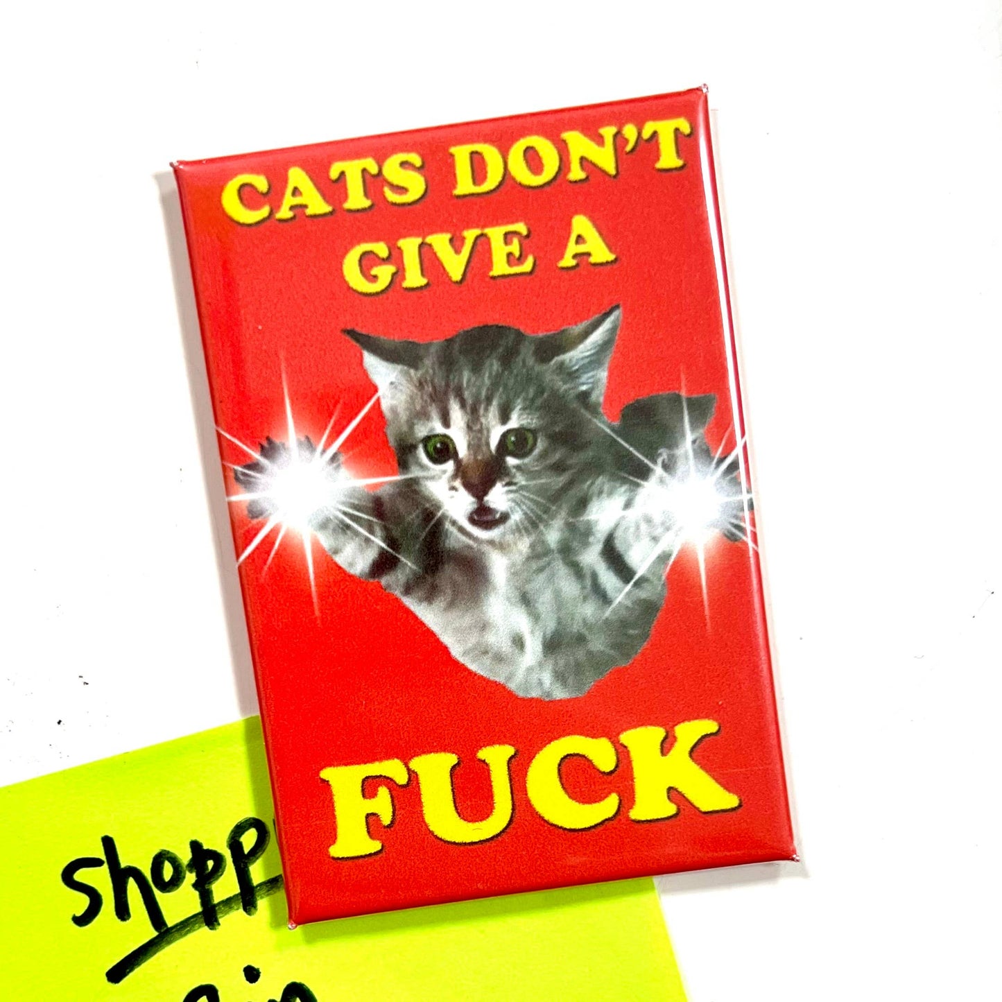 Cats Don't Give A F*** Rude Fridge Magnet