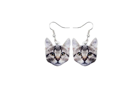 Tabby Cat Earrings