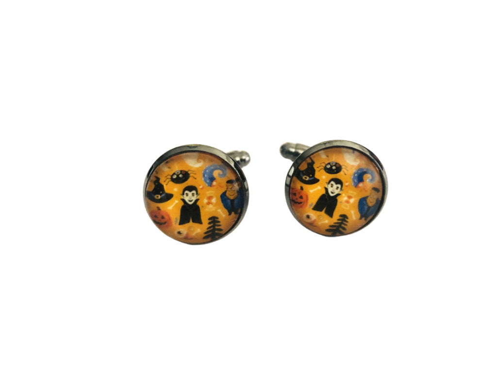 Orange Spooky Cufflinks