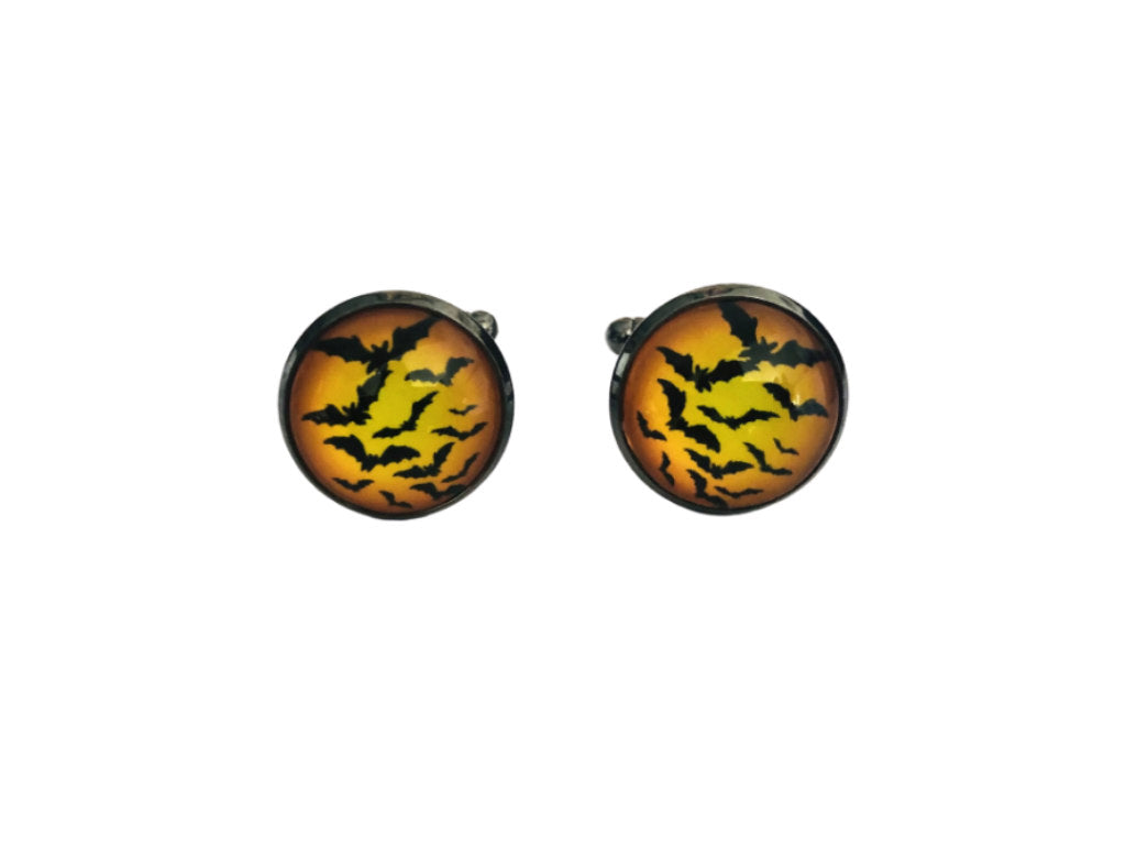 Orange Bat Cufflinks