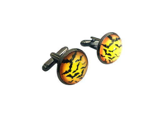 Orange Bat Cufflinks