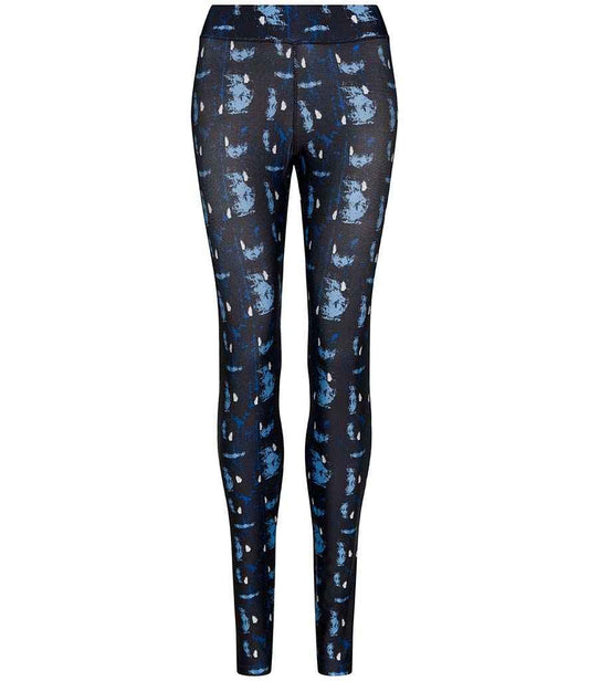 Abstract Blue Cool-Flex Leggings