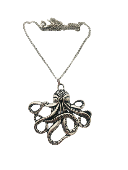 Silver Octopus Necklace