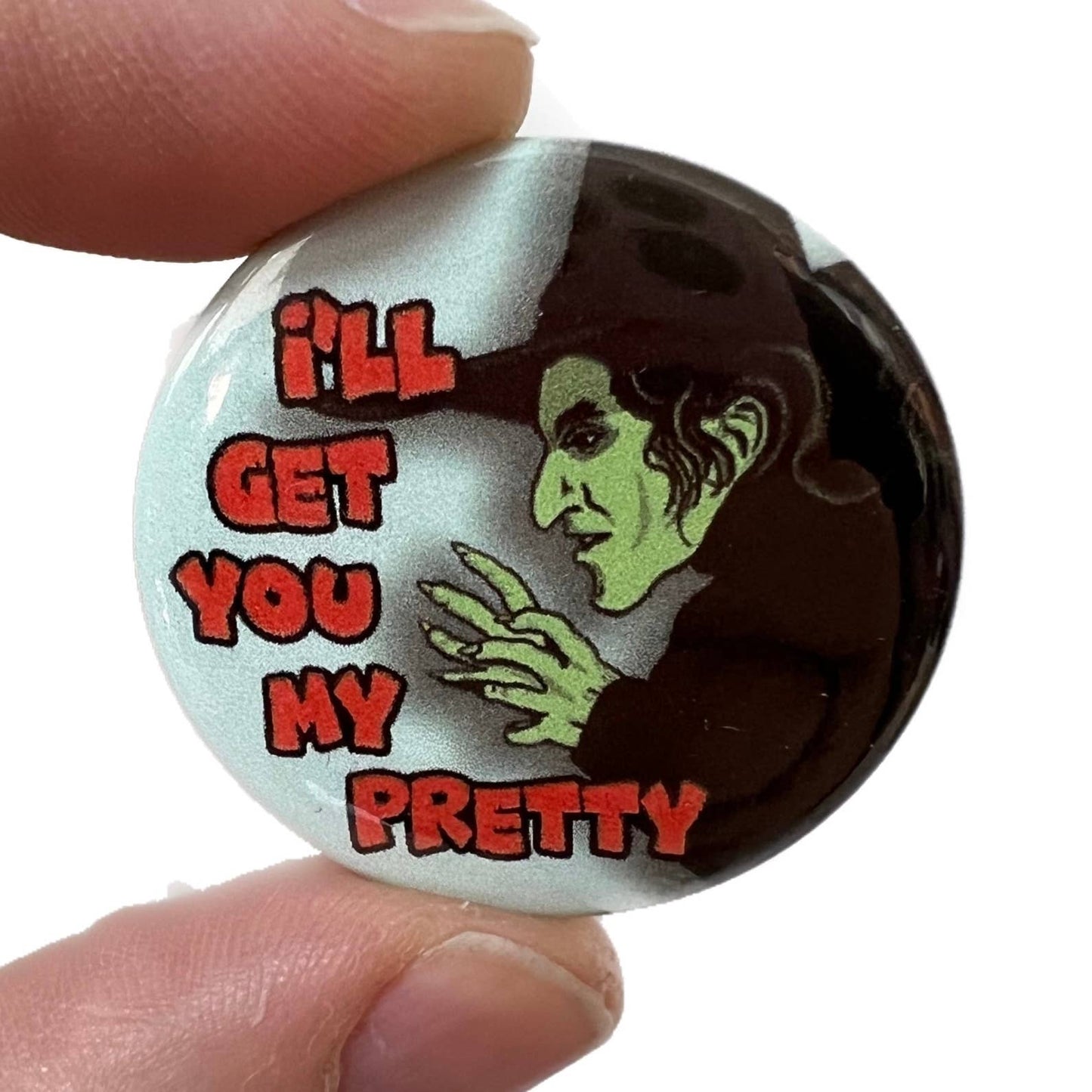 Wicked Witch Wizard Of Oz Inspired Button Pin Badge