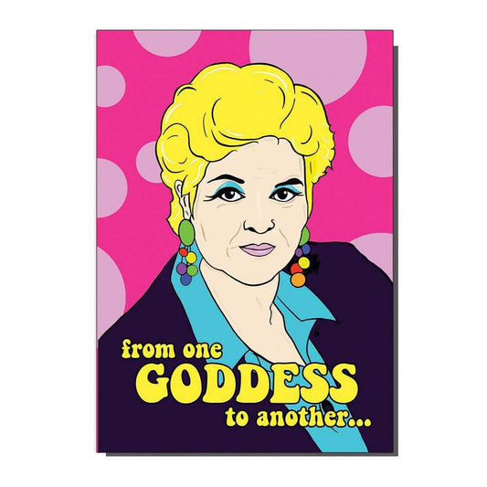 Pat Butcher Goddess Inspired Greetings Card