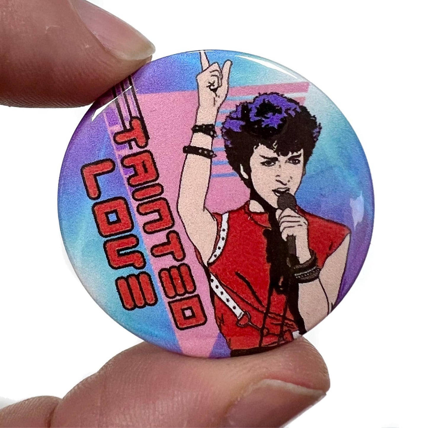 Tainted Love Soft Cell Inspired Button Pin Badge