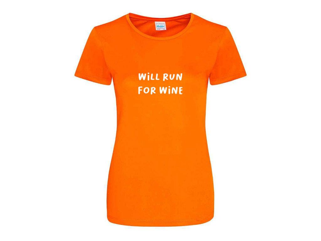 Orange Will Run For Wine Tee