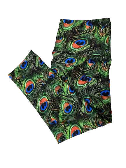 Peacock Capri Leggings