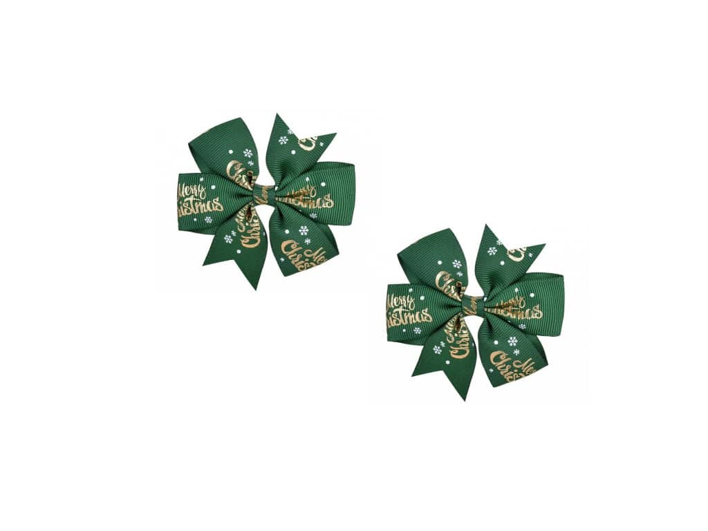 Green Merry Christmas Bows